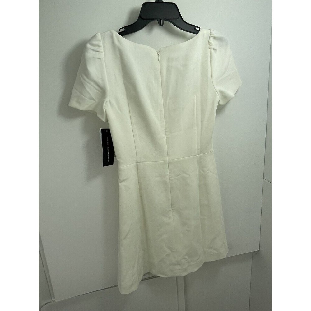 Women's French Connection Awiti Whisper Ruth Sheath Dress White Size 2 - Picture 5 of 11